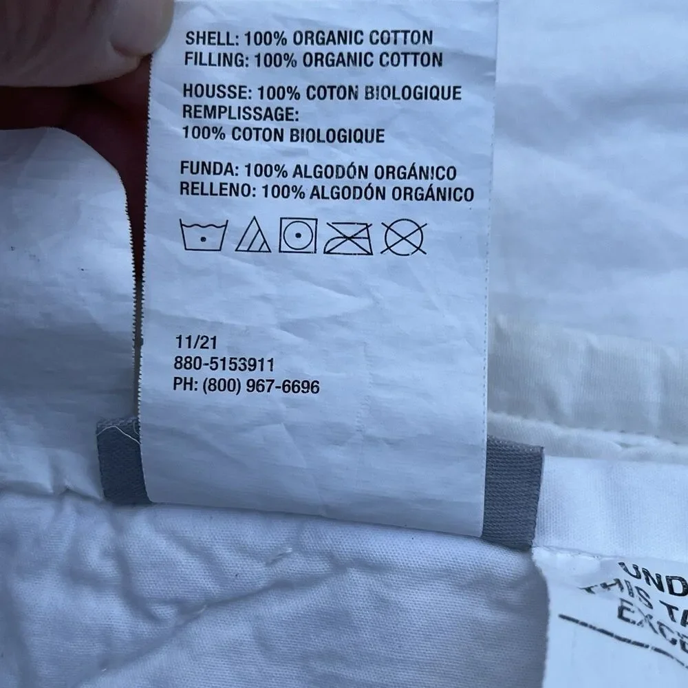 Crate & Barrel Kids Dynamic Trail Twin Quilt Comforter 100% Organic Cotton 66x86